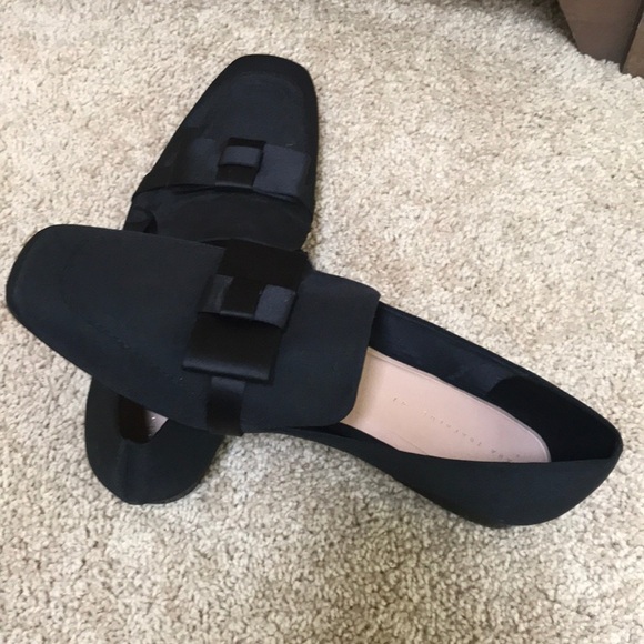 NWOT! ZARA size 41 black flats with bow - Picture 6 of 8